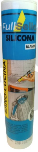 SILICONA ACÉTICA PARA BAÑO Y COCINA BLANCO FULLSELLO 300ML