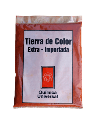 TIERRA COLOR ROJA 1/2  KG QUIMICA UNIVERSAL