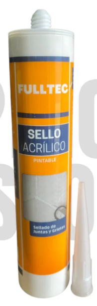 SILICONA SELLADOR ACRILICO PINTABLE FULLSELLO FULLTEC 300ML BLANCO