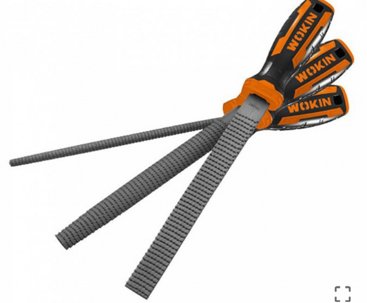 JUEGO DE 3 LIMAS DE MADERA DE 200 MM WOKIN