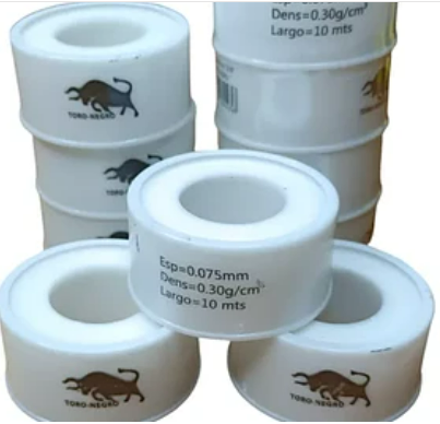 TEFLON GRIFERIA PARA AGUA 3/4 X 10M BLANCO TORO NEGRO
